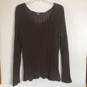 J Jill scoop neck cotton knit sweater